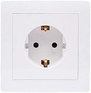 DeemoShop 16A AC100-240V Wall Socket Home Wall Panel Power Socket 86 Type Power Switch Outlet for Hotel Home Office Use