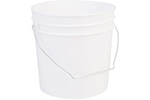 HE HUDSON EXCHANGE Hudson Exchange Premium 1 Gallon Bucket, HDPE, White, 6 Pack