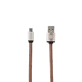 Solove Micro USB Cable 3.3FT (1M) - Handsewn PU High Speed USB 2.0 A Male to Micro B Data Sync and Charge Cable for Android, Samsung, Nexus, HTC, Sony and More (Brown)