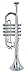 Bontempi 32 4231 4 Notes Silver Trumpet, 42 cm, Multi-Color