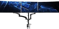 VIVO Triple Pneumatic Monitor Mount for 3 Screens