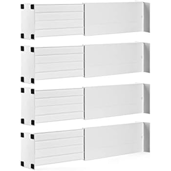 Amazon Com Expandable Spring Loaded Drawer Dividers Set Of 2