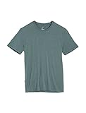 Icebreaker Men's Sphere Short Sleeve Crewe Tee, Canoe Heather, Large