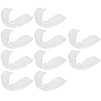 LCZX 10 Packs Athletic Mouth Guards Sport Mouth Guards Clear Mouthguards for Sports Teeth Guards