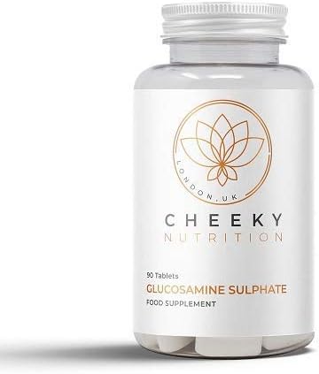 Glucosamine Sulphate 2KCl Supplement 1000mg, 90 Tablets, UK Manufactured by Cheeky Nutrition