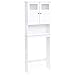 Best Choice Products Wooden Over-The-Toilet Space Saving Cabinet Shelf Tower Rack for Linens, Toiletry, White