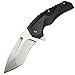 Eafengrow EF48 Tactical Knife with G10 Handle,D2 Blade Folding Knives EDC Hunting Pocket Knives (black)