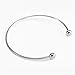 Yumei Jewelry New Adjustable Wire Blank Bangle Bracelet for Womens DIY Jewelry Making,2.4 Inch,Pack of 15