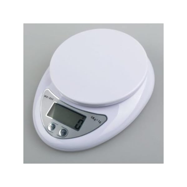 Importer520-White-10lb-X-004oz-Digital-Kitchen-Scale-Diet-Food-Compact-Kitchen-Scale-5kg-X-1g