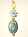 Prairie Design Blue Sky Lampwork Glass Light or Ceiling Fan Pull