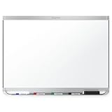Quartet Prestige 2 DuraMax Porcelain Magnetic Whiteboard, 4 x 3 Feet, Aluminum Frame (P554AP2)