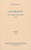Allemands : Une série de lettres (1936) by