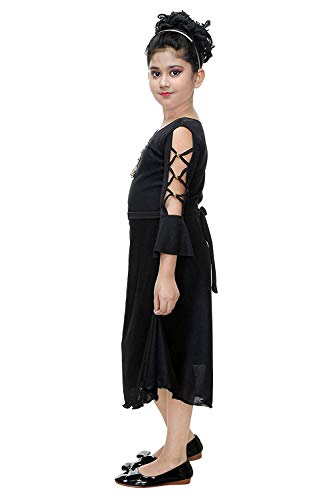 DIGIMARTS Girl's A-Line Midi Dress 2 DIGIMARTS Girl's A-Line Midi Dress - Image 2