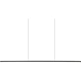 Kuzco Lighting Chute - 23W LED Linear Pendant-0.75 Inches Tall and 0.75 Inches Wide-Black Finish