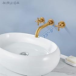 Airuida Solid Brass Antique Brass Widespread