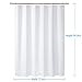 AmazerBath Plastic Shower Curtain 84 Inches Long, 72 x 84 White Weighted Extra Long Shower Curtain, PEVA Heavy Duty Tall Bathroom Curtains with 3 Big Clear Weighted Stones and 12 Grommet Holes