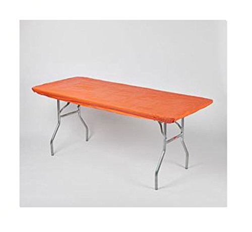 Kwik Covers 30" x 72" Orange Fitted Table Cover - single
