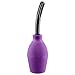 Cloud 9 Novelties Premium Deluxe Enema Douche EZ Squeeze Bulb with Soft Tip and Curved Comfort Nozzle, Purple/Black