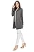 EttelLut - Women's Long Cardigans Wrap Sweater - Regular and Plus Size - LL Charcoal XX-Large