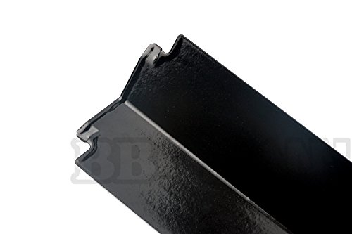 BBQMANN JD321 (4-pack) Porcelain Steel Heat Plate/ Replacement for Select Gas Grill Models, Charbroil and Others (16" X 3 13/16")