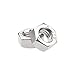 40PCS Metric M8-1.25 Hex Nuts, Coarse Thread Hexagon Nut, A2-70 (304) Stainless Steel Hex Nut Silver Tone