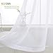 NICETOWN Sheer Curtain Panels for Dining Room, Semi Voile Drapes Faux Linen Sheer Curtains for Patio Glass Door, 55 inches Wide x 63 inches Long, White, 2 Panels