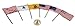 US Flag Store Historical Flag Desk Set