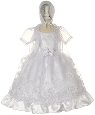TheCoutureDresses-sequin pearl baptism dress with cape and bonette white 4