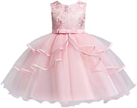 ガールズドレス 子供服 ワンピース フォーマル ドレス 女の子 ベビー服 プリンセスドレ ス キッズ お姫様 可愛い チュチュドレス チュール 幼児 赤ちゃん 女児用 刺繍 パーティー 新年 お祭り コスチューム 衣装 発表会 記念日 仮装