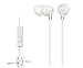 Sony MDREX15AP Fashion Color EX Series Earbud Headset with Mic (White)