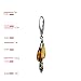 Sterling Silver Multicolor Amber Drops Dangle Leverback Earrings