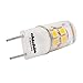 ChiChinLighting 5-pack LED G8 led bulb Warm White 3000K 35mm LED G8 Base T4 20w 120v Xenon LED Replacement 220lm Tower Type 360° Beam Angle Ceramic G8 JCD LED Halogen Replacement Bulb