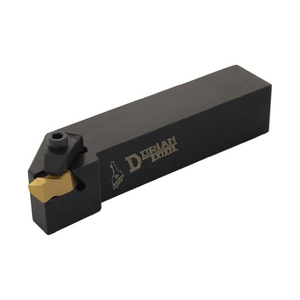 Dorian Tool NS Square Shank DorNotch External Threading and Grooving Holder, Right-Hand Cut, 1-1/4" Shank Width, 1-1/4" Shank Height, 6" Overall Length, 3/16" Insert