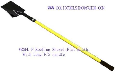 Roofing Shovel, Flat Mouth (Straight Blade)