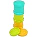Re-Play Made in the USA 3pk Stackable Snack Cups for Baby and Toddler - Aqua, Green, Sunny Yellow (Aqua Asst.)