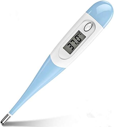 Digital Thermometer, Flexible Waterproof Electronic Thermometer for Armpit, Oral Cavity, Rectum, Accurate Reading, Suitable for Infants, Adults