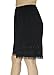 Underworks Cotton Knit Snip-A-Length Pettipants Culotte Slip Bloomers Split Skirt Large-Black