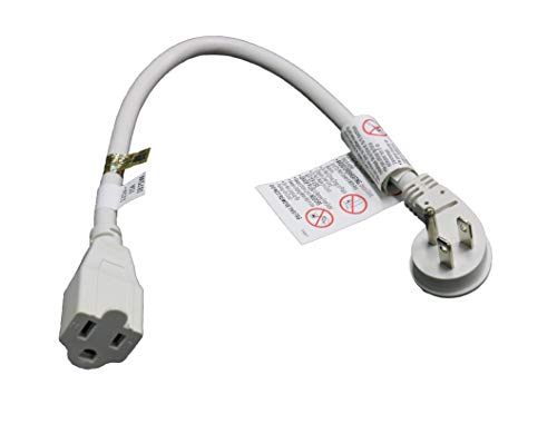 FIRMERST 1875W Flat Plug Extension Cord White 2ft UL Listed (15A 14AWG) - //coolthings.us