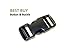 10 pcs Dual Adjustable Side Release Plastic Buckles 3/4 Inch (20 mm)