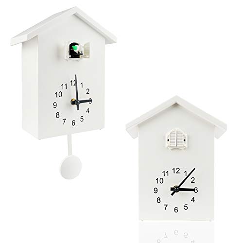 KEYPOWER Cuckoo Clock Cuckoo Wall Clock,Cuckoo Bird Voices Call, Design