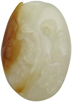 100% Natural China Certified Nature White Yellow Skin Nephrite Hetian Jade Magpies And Plum blossom Pendants