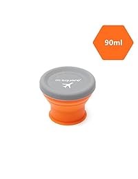 Taza de viaje plegable de silicona con tapas, para