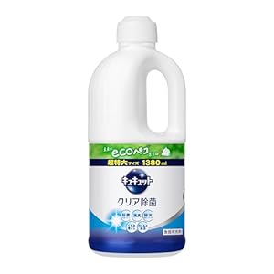 キュキュット 【大容量】 クリア除菌 食器用洗剤 長もち泡がパッ! キュッと実感! グレープフルーツの香り 詰替え用 1380ｍｌ