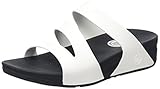 FitFlop Women's Superjelly Twist Flip Flop, White, 7 M US