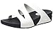 FitFlop Women's Superjelly Twist Flip Flop, White, 8 M US