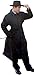 Shaynecoat Travel Raincoat for Men Covers Your Head & Hat (Large) Black