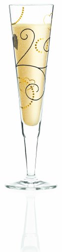 Ritzenhoff Champagne Glass with Napkin by Designer Dominique Tage