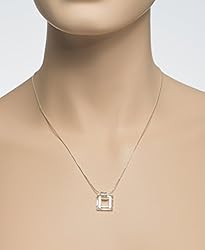 925 Sterling Silver Necklace Made with Swarovski AB