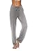 DIBAOLONG Womens Yoga Pants Wide Leg Comfy Drawstring Loose Straight Lounge Running Workout Legging Gray XL