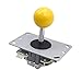 Marwey Yellow Ball Top Handle 5 Pin Micro Switches 4 & 8 Way Adjustable Arcade Joystick Replacement Cable Parts for Mame Jamma Arcade USB Encoder PC Game Cabinet DIY Joystick and Button Kit…thumb 1